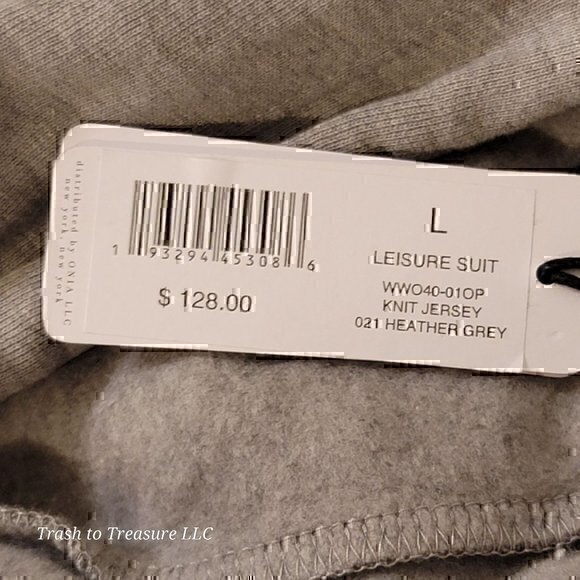 We Wore What Jumpsuit Coveralls Leisuresuit Jogger Hoodie Grey L - Picture 11 of 12